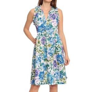 Maggy London Kayla poplin trapeze dress